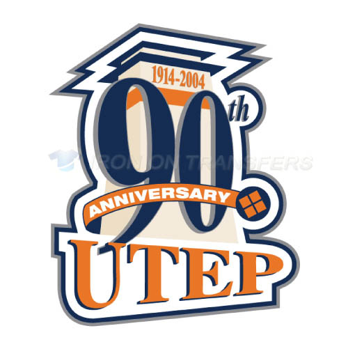 UTEP Miners Logo T-shirts Iron On Transfers N6777 - Click Image to Close